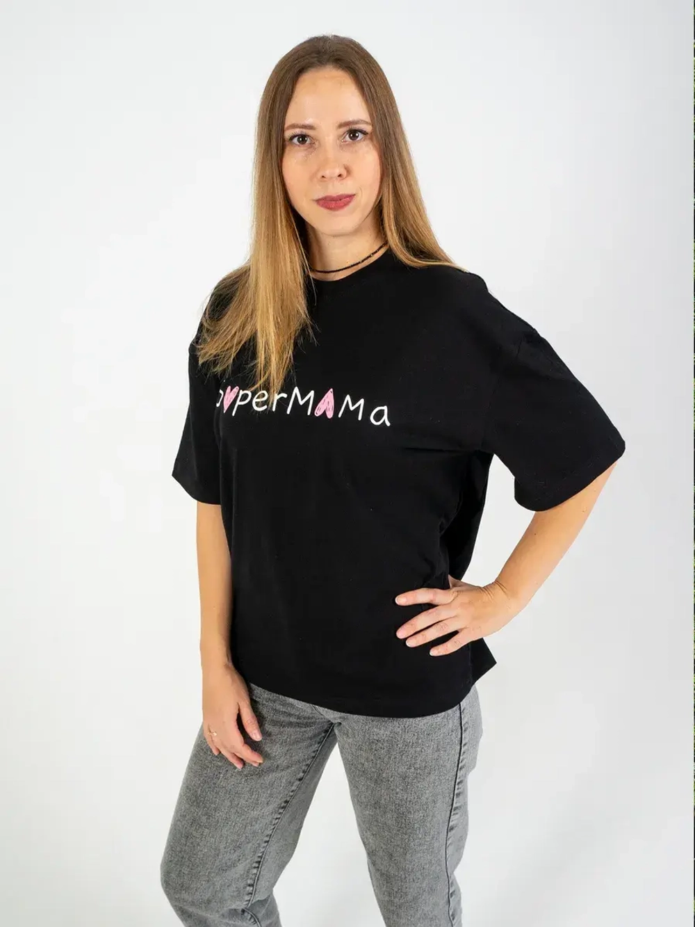 Футболка оверсайз СуперМама