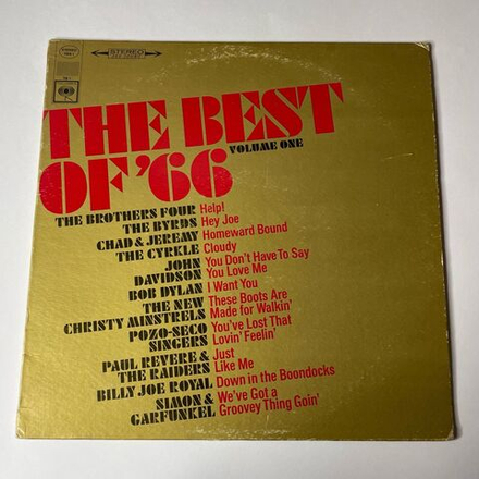 Винтажная виниловая пластинка LP Сборник The Best Of 66 Volume One (USA 1967) (Bob Dylan, The Byrds, Simon And Garfunkel)