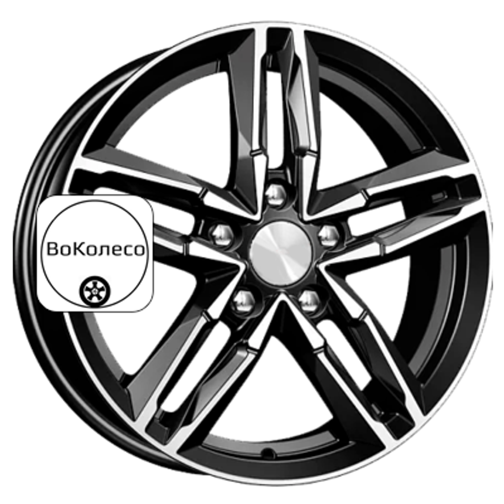 6x16/5x100 ET38 D57,1 Sayan (КС731M) Алмаз черный K&K