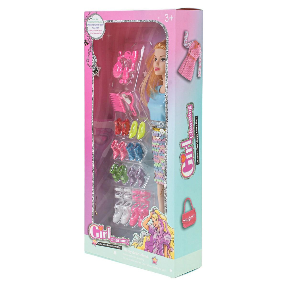 Кукла тип модель, с аксесс. в ассорт. коробка 01368