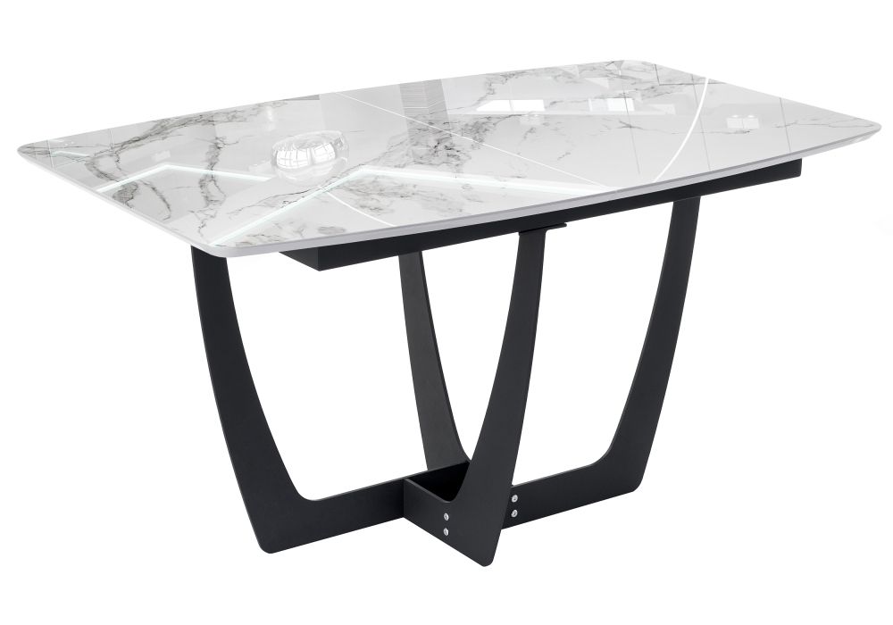 Обеденная группа Аунге velutto 32 / белый мрамор / графит