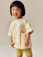 Футболка и шорты в комплекте для девочки Next E51-377, Молочный, Светло-желтый