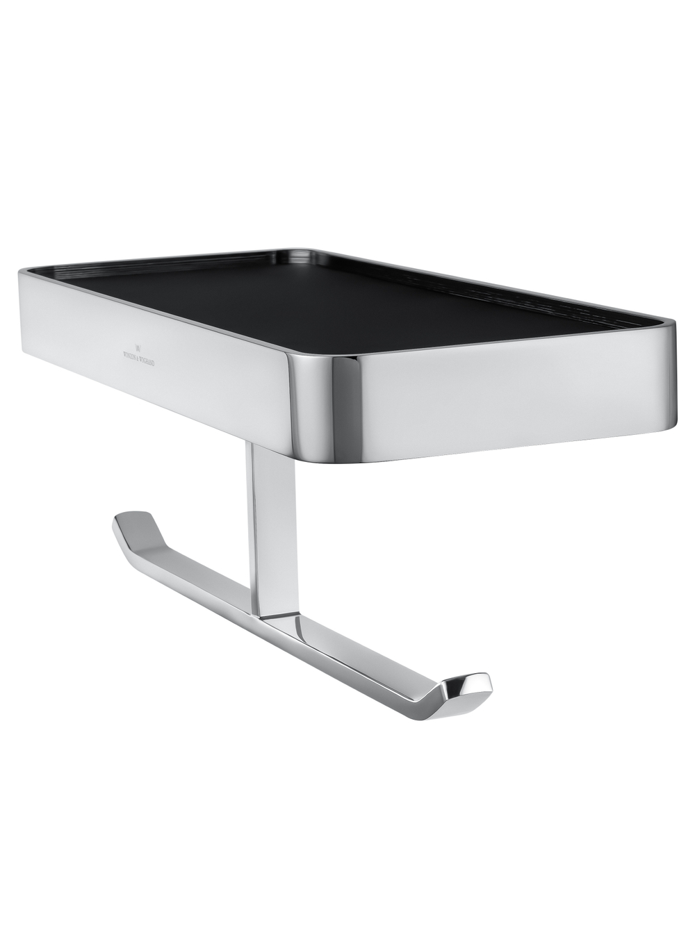 Двойной держатель для туалетной бумаги с полкой WONZON & WOGHAND LOTTE, Хром (WW-8356A)