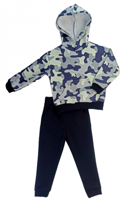 Спортивный костюм 0313/40 серо-синий камуфляж, 3х/н