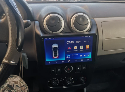 Магнитола для Lada Largus, Largus Cross 2012-2021 - FarCar XXL9-7069 монитор 9.5" 2K QLED на Android 14, TS20, 8+256Гб, CarPlay, 4G SIM-слот