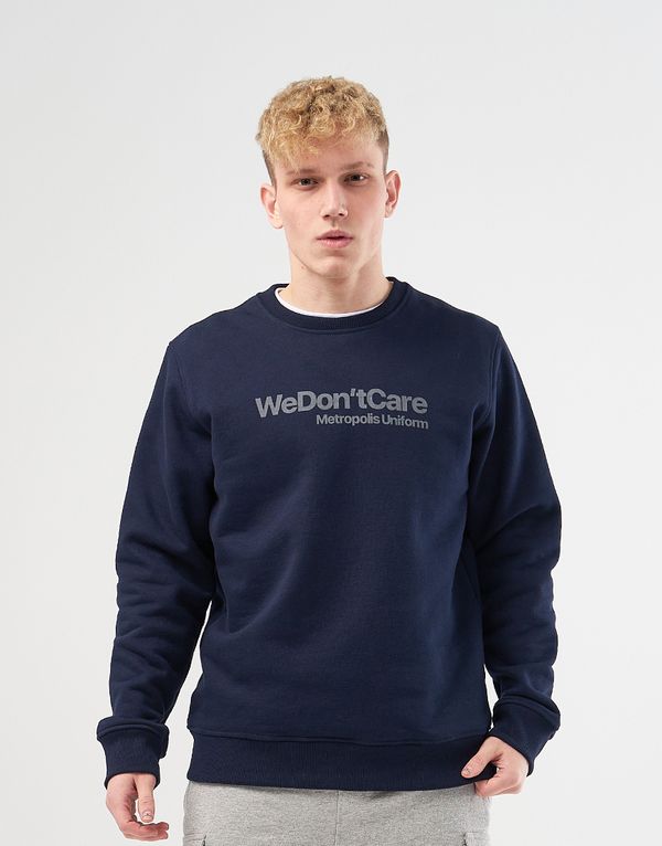Толстовка We Don’t Care Basic Logo Sweatshirt Navy - фото 1