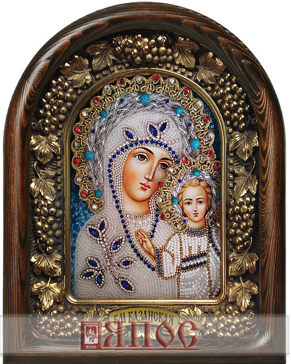 Икона Пресвятая Богородица Казанская бисер