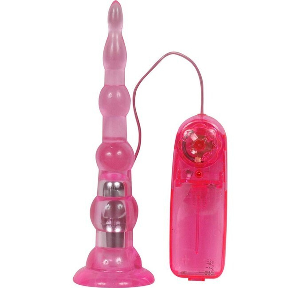 АНАЛЬНАЯ ЕЛОЧКА С ВИБРАЦИЕЙ (Цвет: розовый)