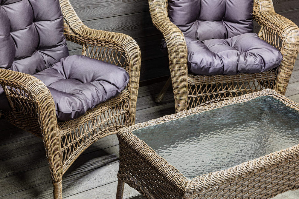 Комплект мебели из искусственного ротанга Мэдисон (Medison) Balcony Set с подушками на сидение и спинку