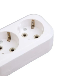 Колодка для удлинителя на 3 розетки, с заземлением 220В 16А