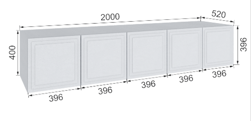 Антресоль Бруклин 200А400