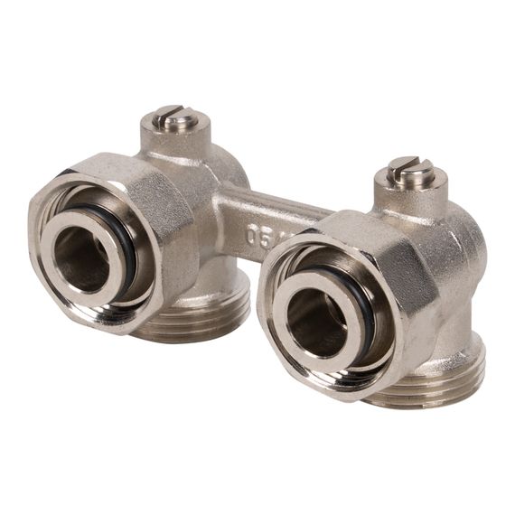 Узел нижнего подключения Royal Thermo угловой ½quot;х3/4quot;EK — (3)