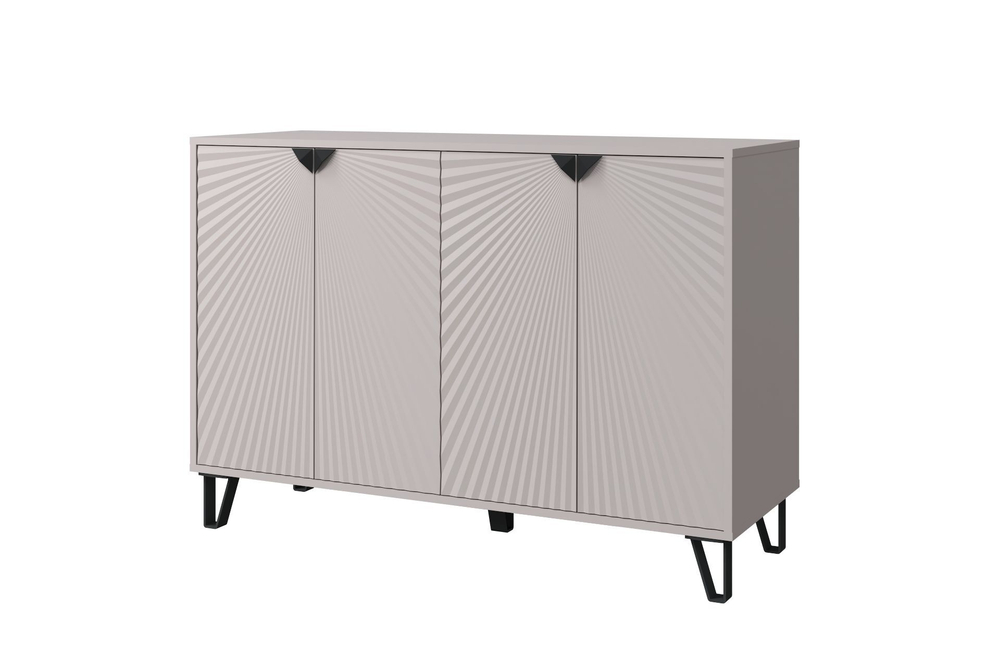 Комод Кашемир Солана, для одежды, с полками, шариковые направляющие, 125×45×86 см