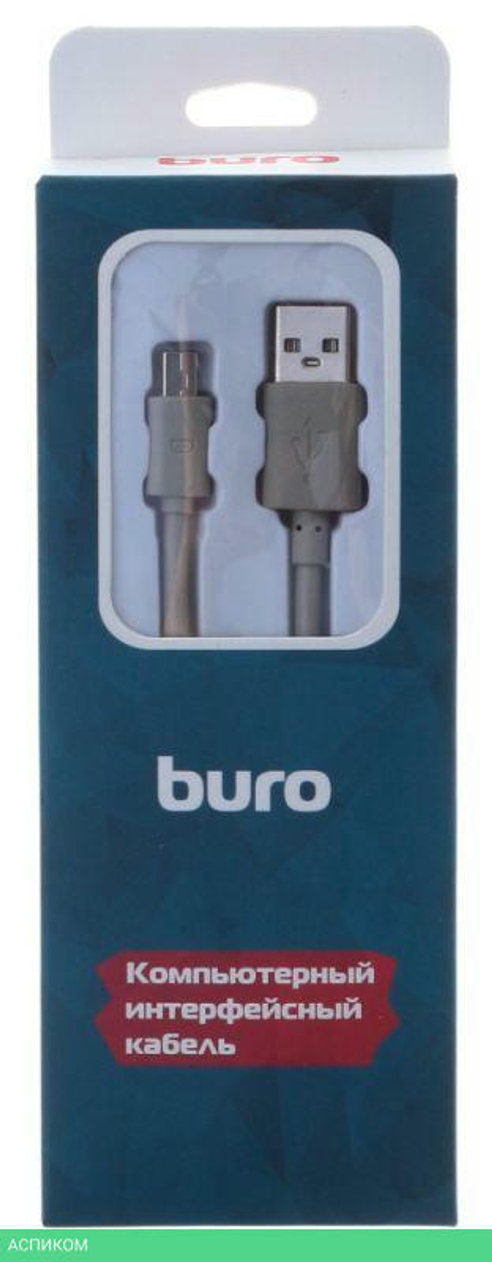 Кабель Buro BHP RET USB_MINI18 1.8м серый