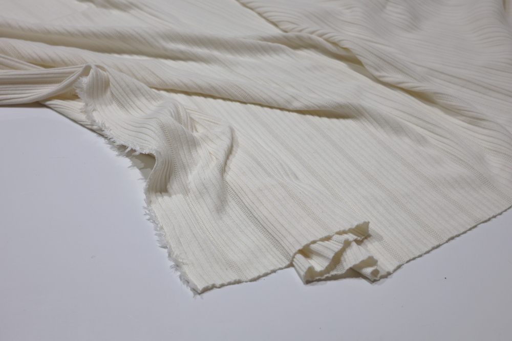 КРЕМ - Лапша вязаная фактурная (ОЗ85 Елена) (к1 стрела от кромки 50см)