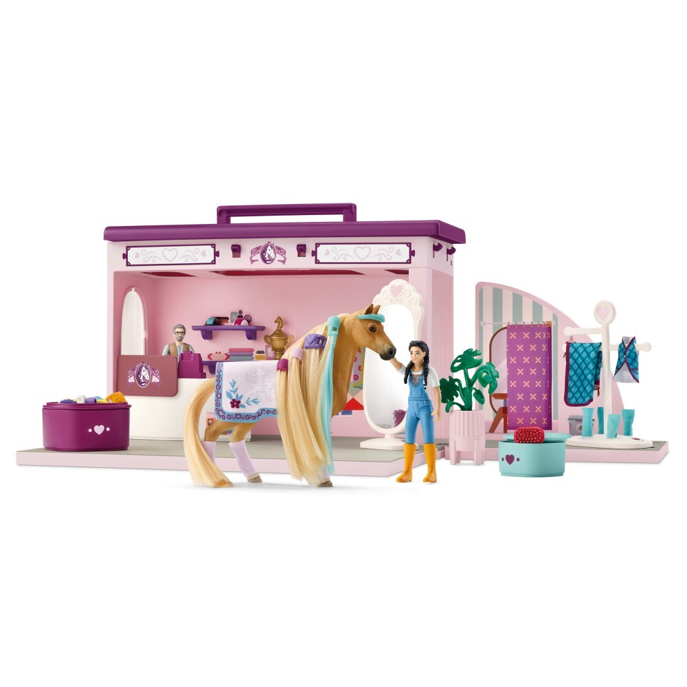 Schleich - Софийские красавицы Складной магазин Лошадиный бутик с волосами 42587 / артикул   42587  / GTIN 4059433574448