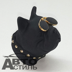 Ароматизатор-игрушка -на обдув- Собачка Бульдог -(жидк)- YC-31BG Black glasses