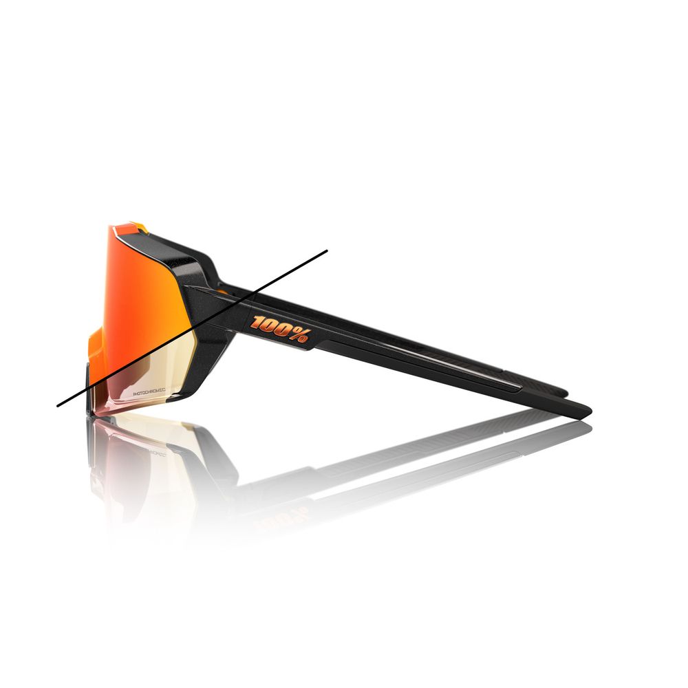 Спортивные очки 100% Korbin / Gloss Metallic Black / Orange Flash Mirror Photochromic