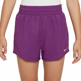 Шорты для девочки теннисные Nike Kids Dri-Fit One High-Waisted Woven Training Shorts - Фиолетовый