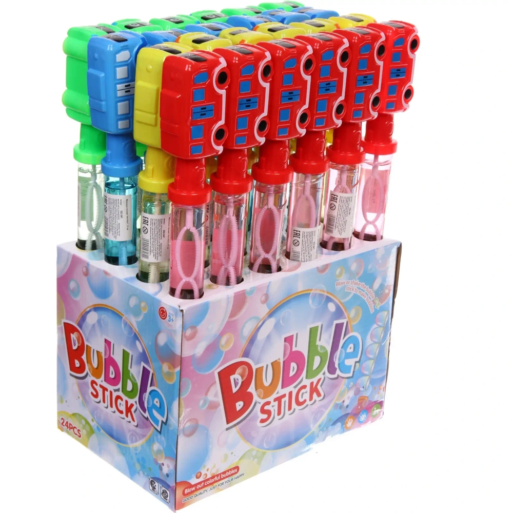 Мыльные пузыри «Автобус», 37 см, 150 мл, цвет микс