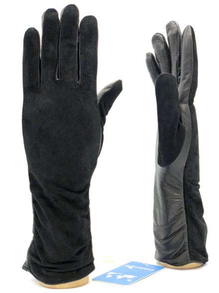 Перчатки женские удлиненные на шерстяной подкладке