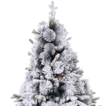 Ёлка «Снежная рапсодия» 180 см, ПВХ+Леска, шишки, белый иней (720 веток)