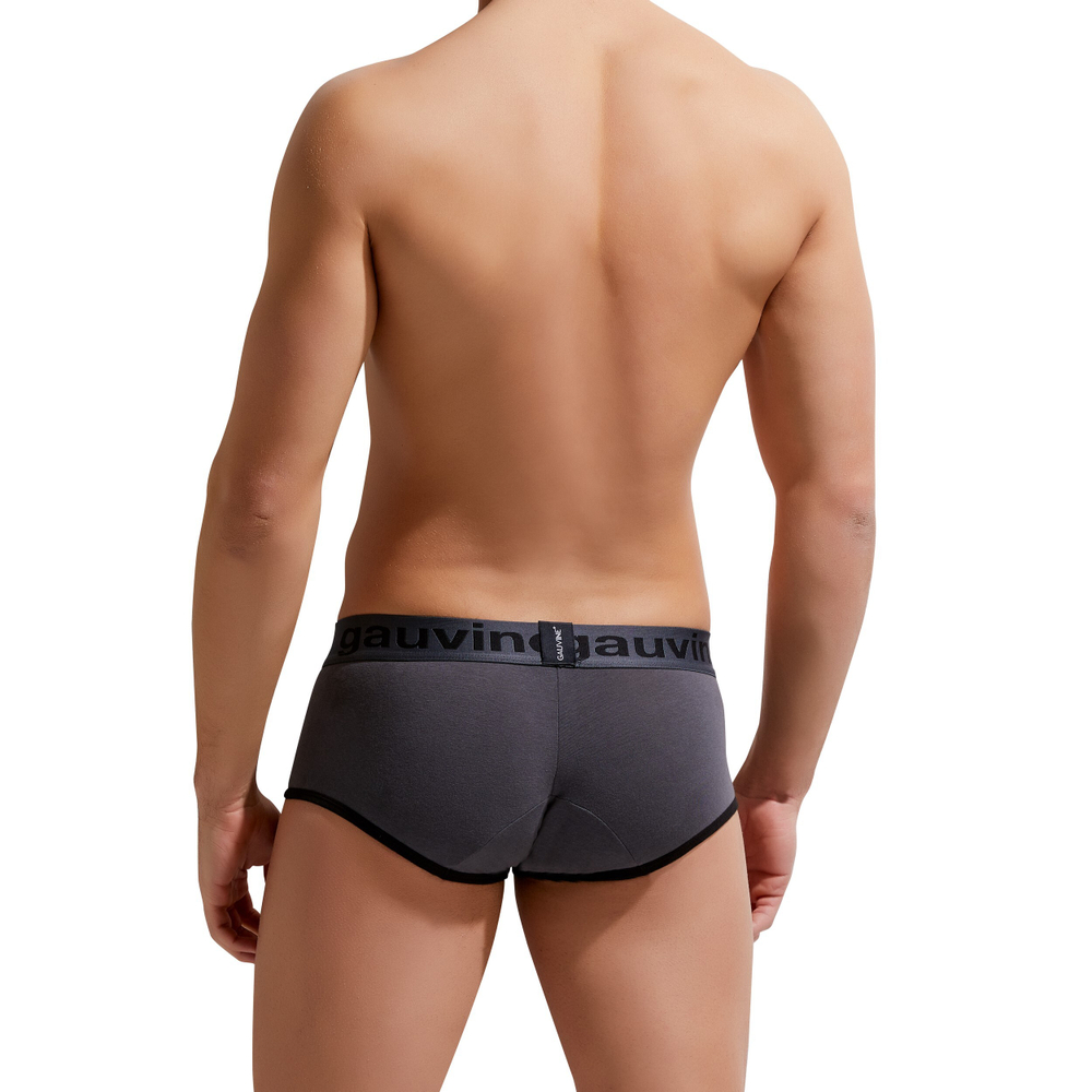 Мужские трусы хипсы темно-серые GAUVINE 3004