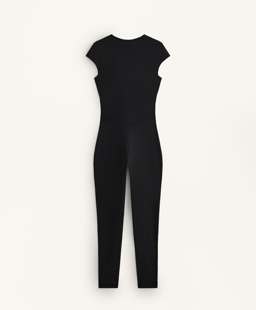 Oysho Комбинезон Comfortlux, черный