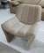 Кресло с оттоманкой 6006 серо-бежевый велюр