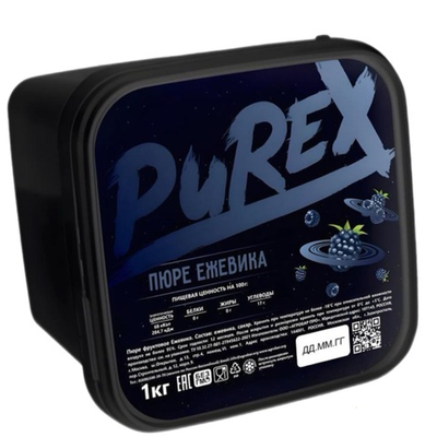 Пюре замороженное Ежевика «PUREX» 1 кг