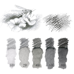 Карандаш ч/г акварельный Faber-Castell "Graphite Aquarelle", 6B, заточен