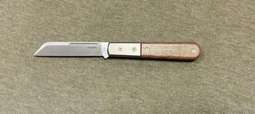 Складной нож Lion Steel "BARLOW Dom" L/CK0115 NC c клинком из стали Böhler M390 Microclean®, рукоять титан / микарта