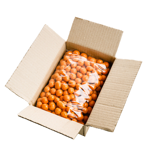 Шишка сосновая в белом шоколаде с Облепихой / гофрокороб / 1 кг / LARCH