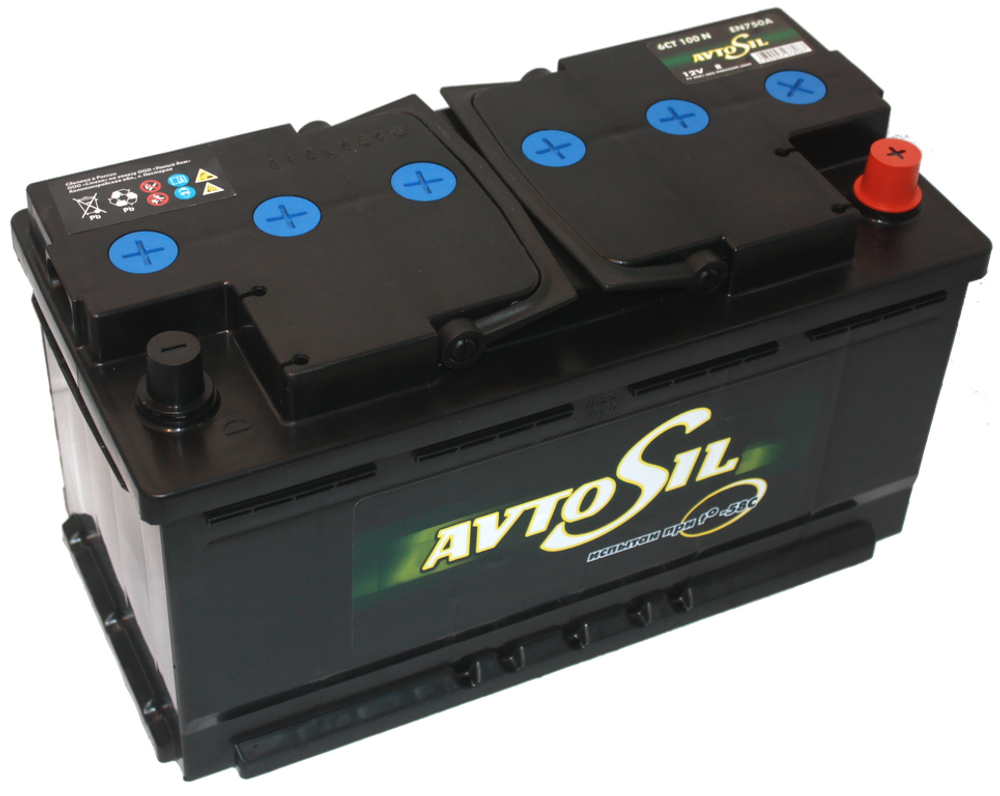 Аккумулятор 6CT-100, о.п., R+, AVTOSIL