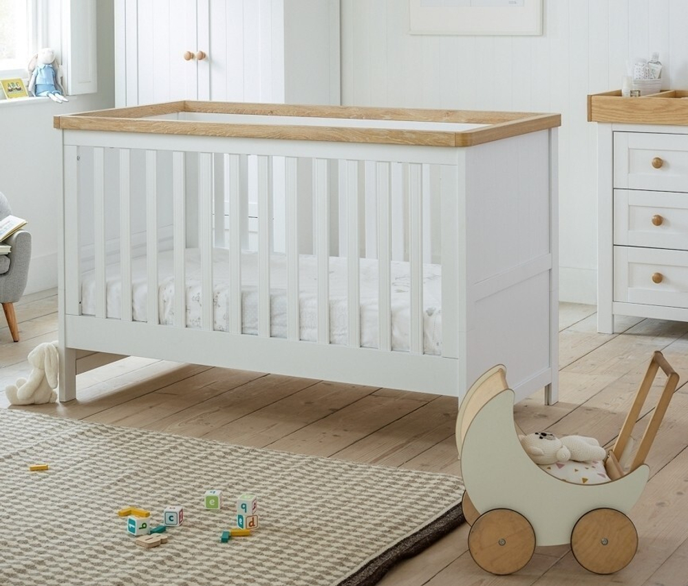 Кроватка Mothercare Lulworth 140×70 см, белый