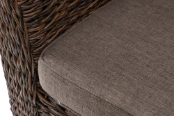 "Капучино" диван из искусственного ротанга (гиацинт) двухместный, цвет коричневый