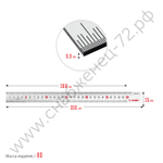 ЗУБР Про-30, длина 0.30 м, усиленная нержавеющая линейка, Профессионал (34280-030)