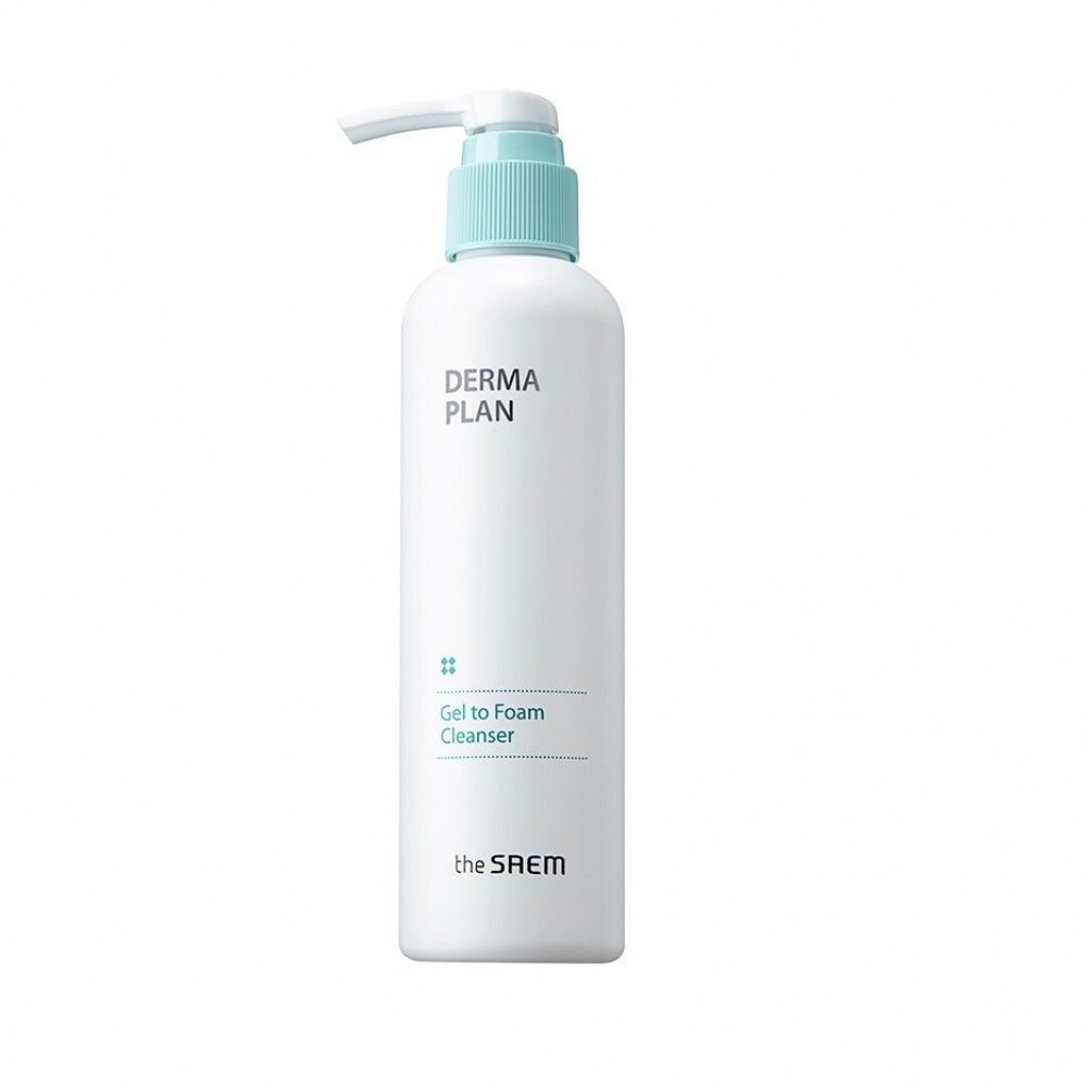 The Saem Derma Plan Gel to Foam Cleanser пенка для чувствительной кожи