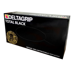 Deltagrip Total Black Чёрные нитриловые перчатки Артикул: Ultra SN