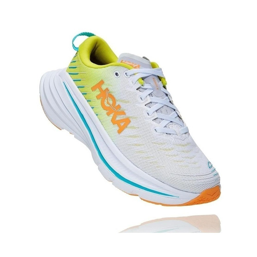 Кроссовки мужские HOKA M BONDI X White / Evening Primrose
