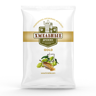 Дрожжи сухие "ХМЕЛЬНЫЕ GOLD" 100гр  инстантные (спиртовые)