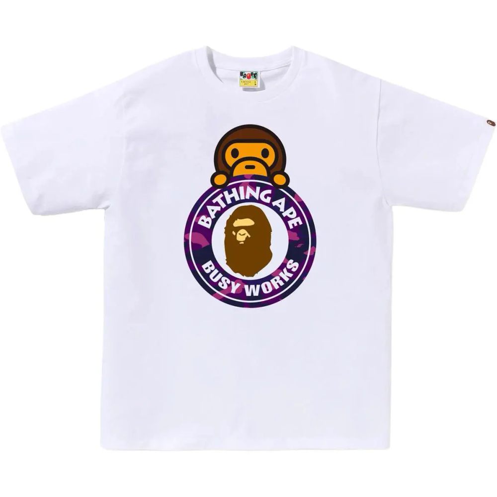 A Bathing Ape Bathing Ape Футболка Cotton Drop Shoulder Sleeve Summer 0zxtemx00710q