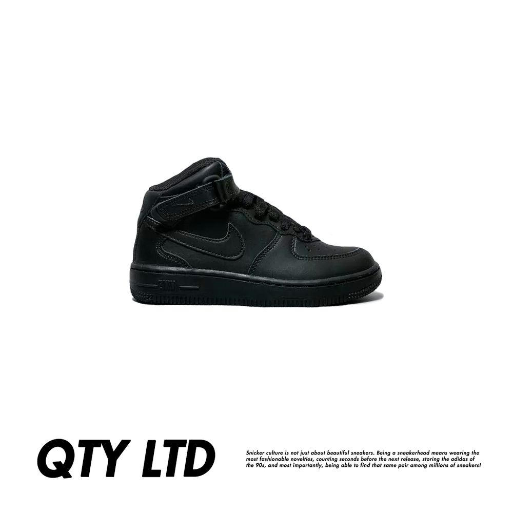 Кроссовки Nike Air Force 1 Kids PS &quot;Triple Black&quot;