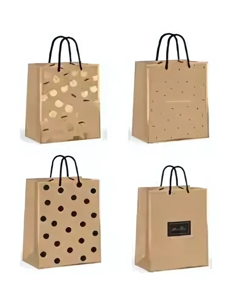 Пакет подарочный «В крафтовых тонах» 18*23*8 см