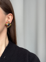 Клипсы с разноцветными вставками