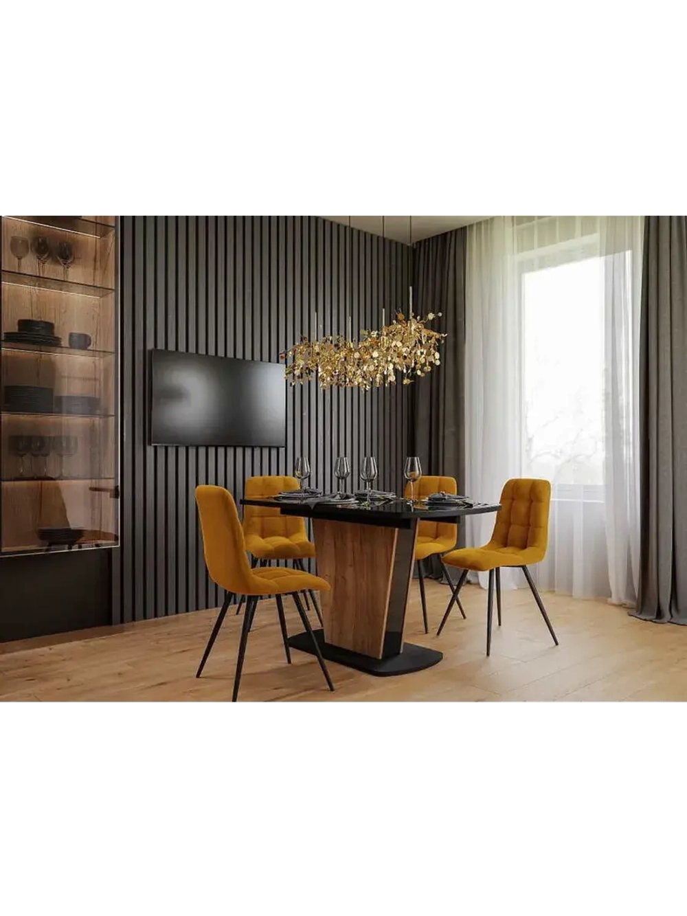 Стол кухонный обеденный раздвижной 140х80х75 см