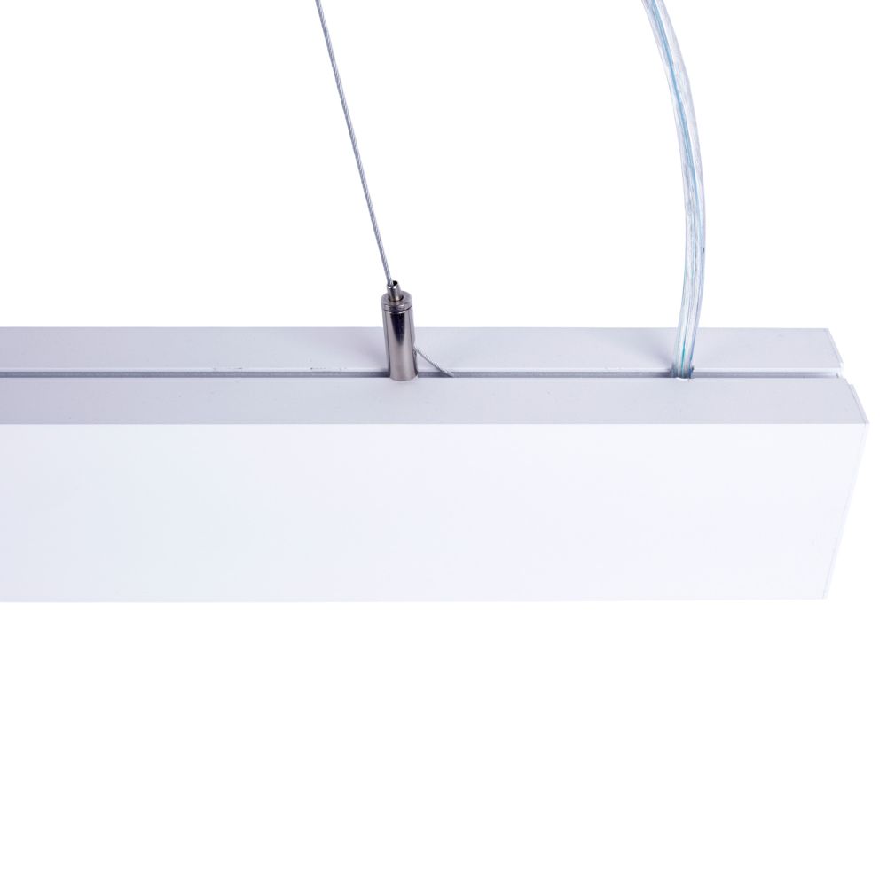 ULO-K10D 30W-4000K-L120 IP40 WHITE Светильник линейный светодиодный подвесной. Белый свет 4000K. 3360Лм. Алюминий. Цвет белый. TM Uniel