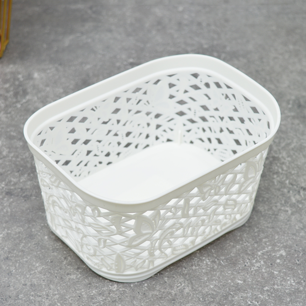 Корзина для хранения 1л "Keeplex Fiori" 16,3*12,2*8,7см, белое облако