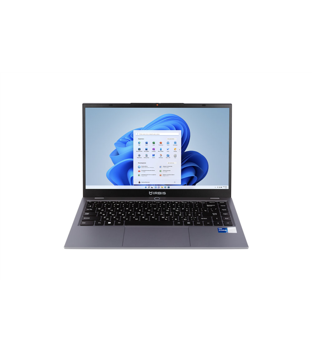 Ноутбук IRBIS 14NBP3004 14" FHD (1920x1080) IPS 300cd,Core i7-1255U,16Gb DDR4-3200(1),512Gb SSD,Wi-Fi 6+BT 5,5300mAh,Metal case,Kbd Backlit,FPS,TPM 2.0,1.55kg,Grey,3y warranty,Win11Pro
