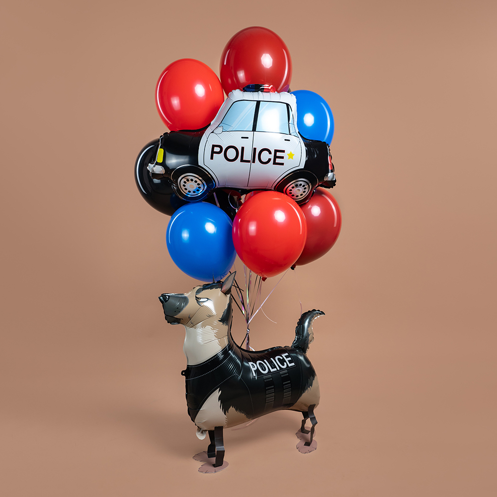 Фольгированный шар-фигура «Полицейская овчарка», ходячая, 76 см